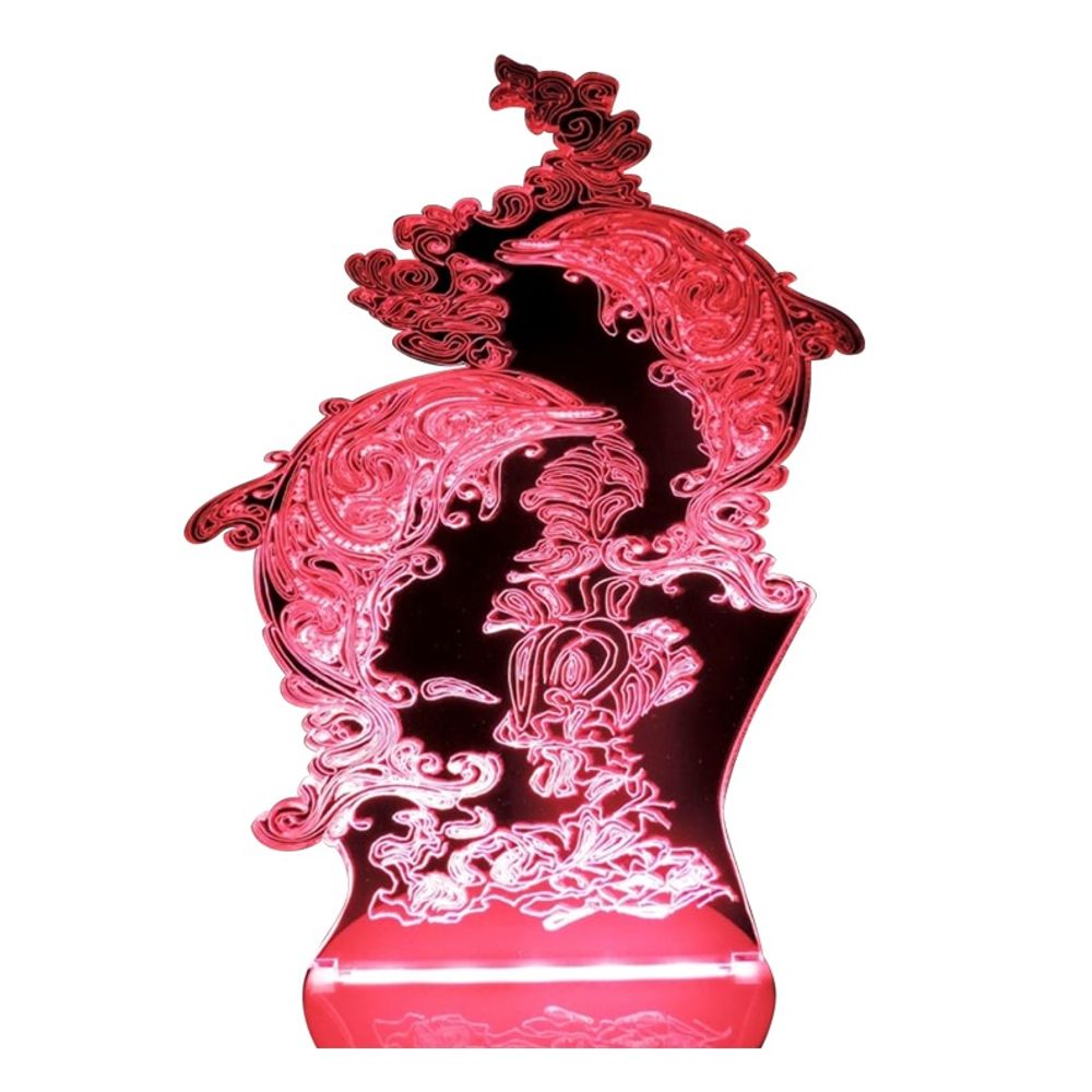 Lampara Led 3D Creative Light Diseno Delfin