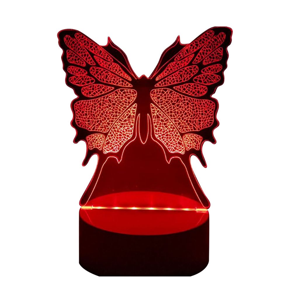 Lampara Led 3D Creative Light Diseno Mariposa