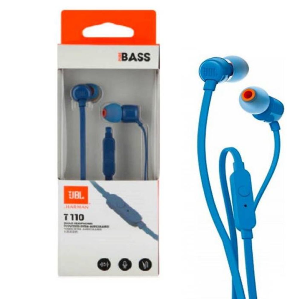 Audifonos Manos Libres JBL T110 Pure Bass - RugozTech.com.co