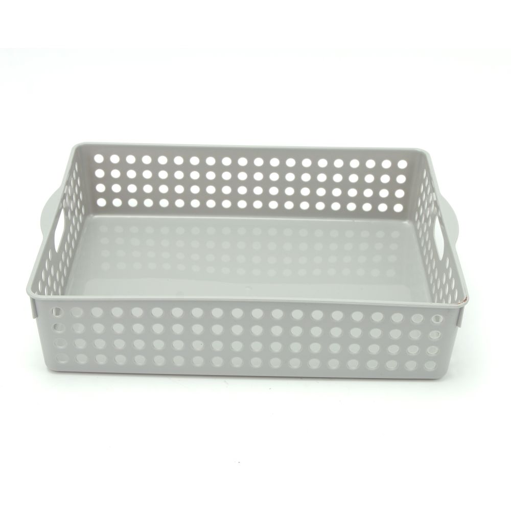 Caja Organizadora Plastica Gris 25cm Homewell