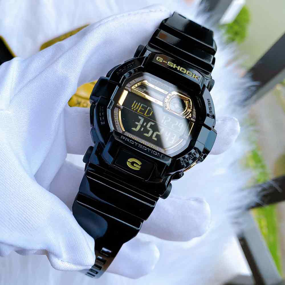 Reloj Casio G-Shock GD350BR-1 Para Hombre Digital Luz LED Vibrador Acuatico  Negro