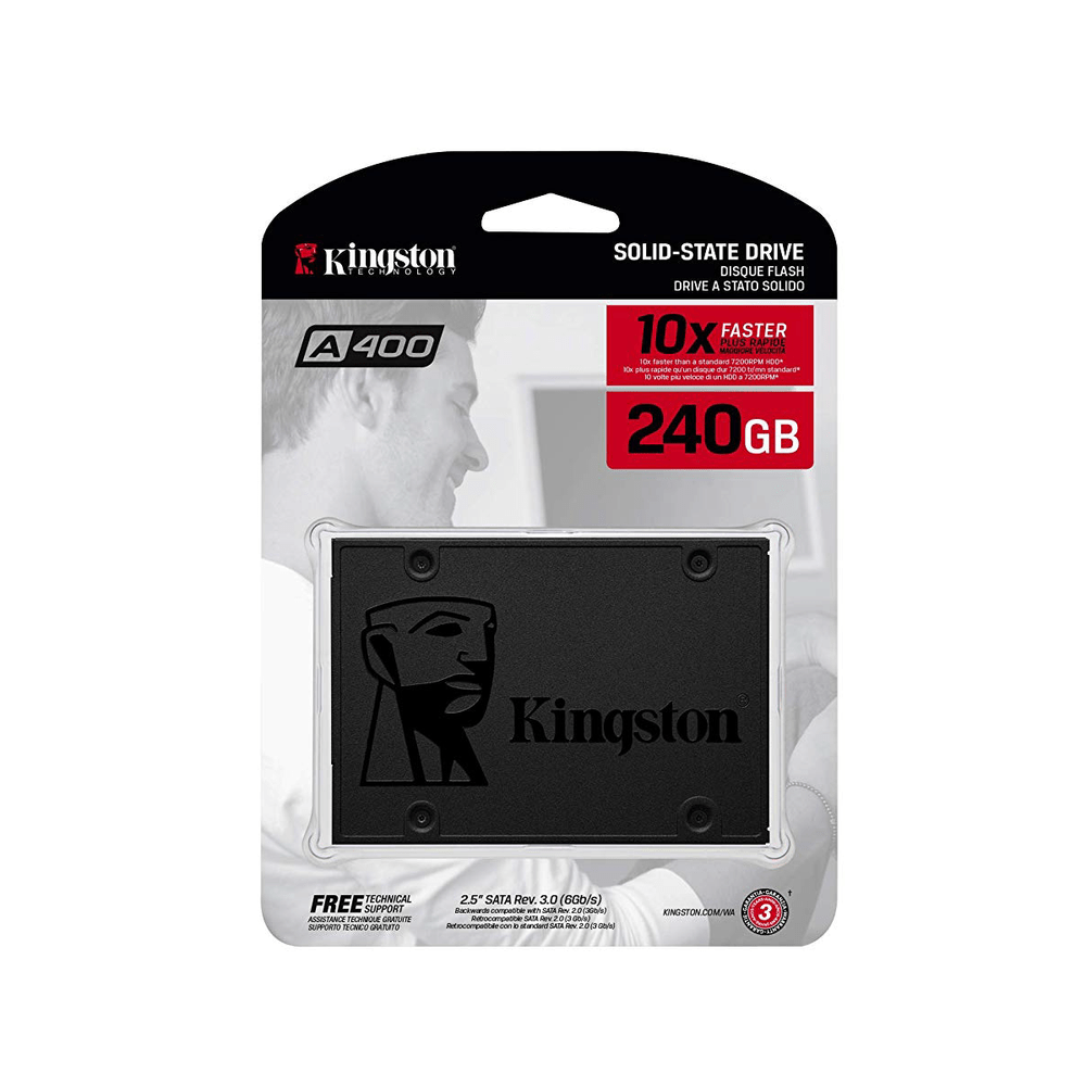 Disco SSD Kingston A400 240GB SATA 6GB/S. 2.5""