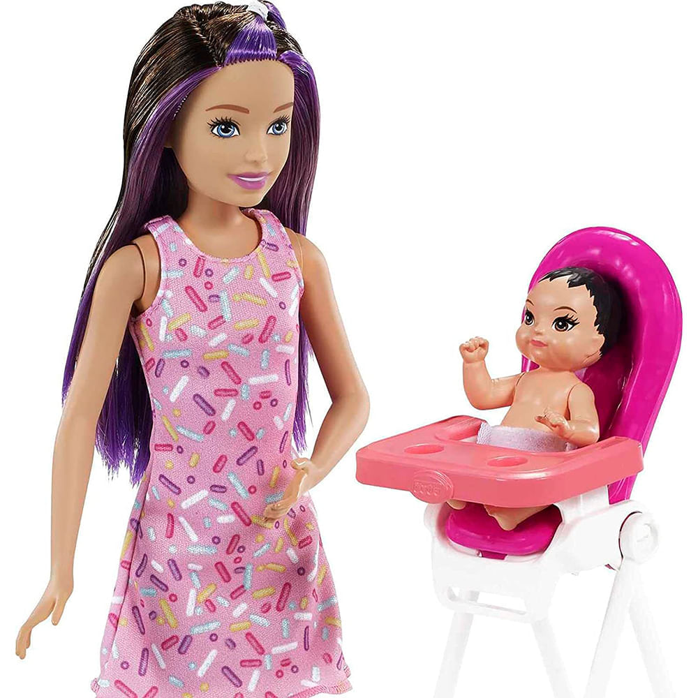 Muneca Barbie Babysitter INC Skipper Rubia Cumpleanos Bebe | Oechsle