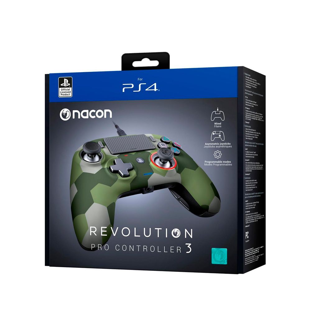 Mando Nacon Revolution PS4 Controller 3 Camuflado Verde
