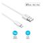 Cable USB Flat Lightning Blanco