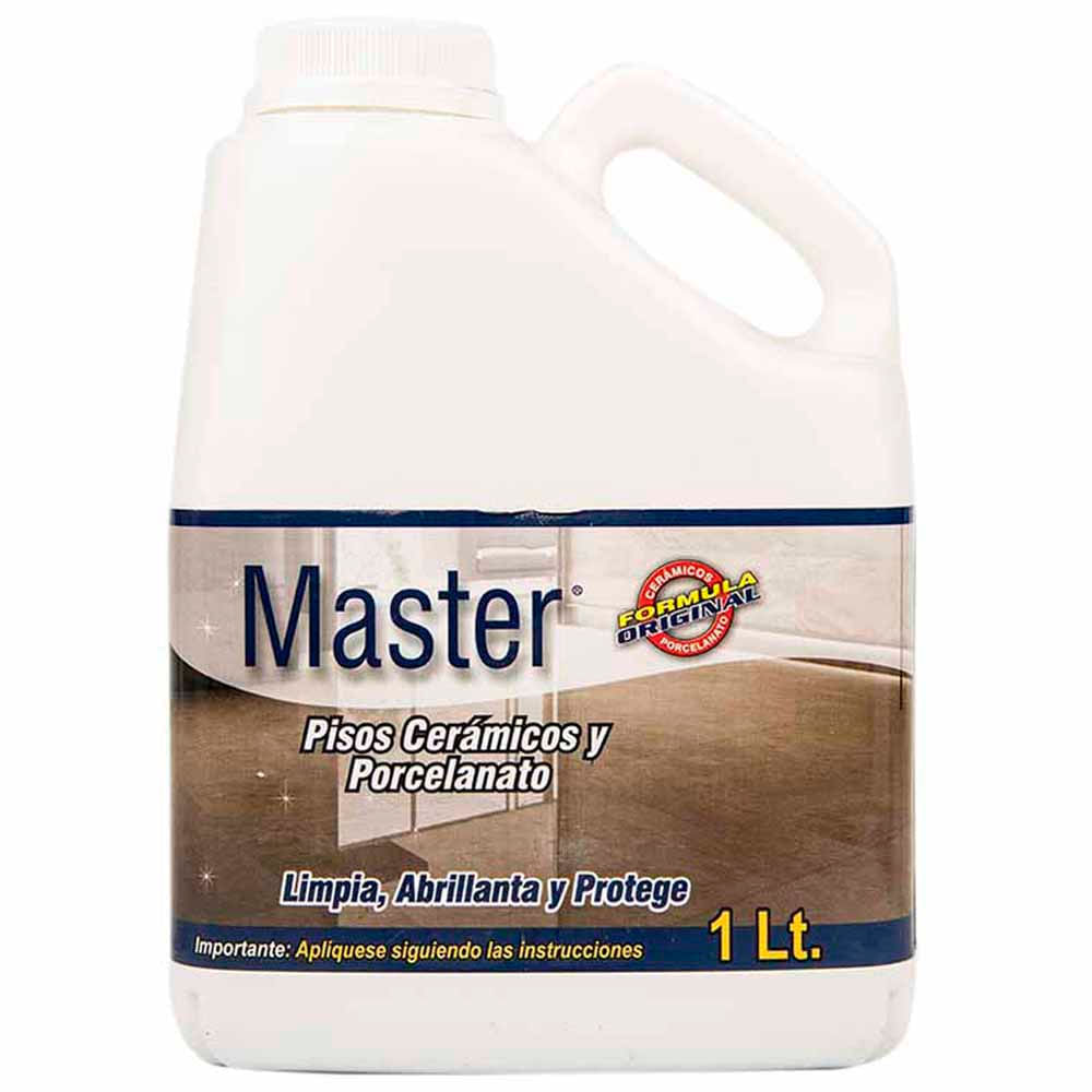 Limpiador Líquido Multiuso MASTER Pisos Cerámicos y Porcelana Botella 1L