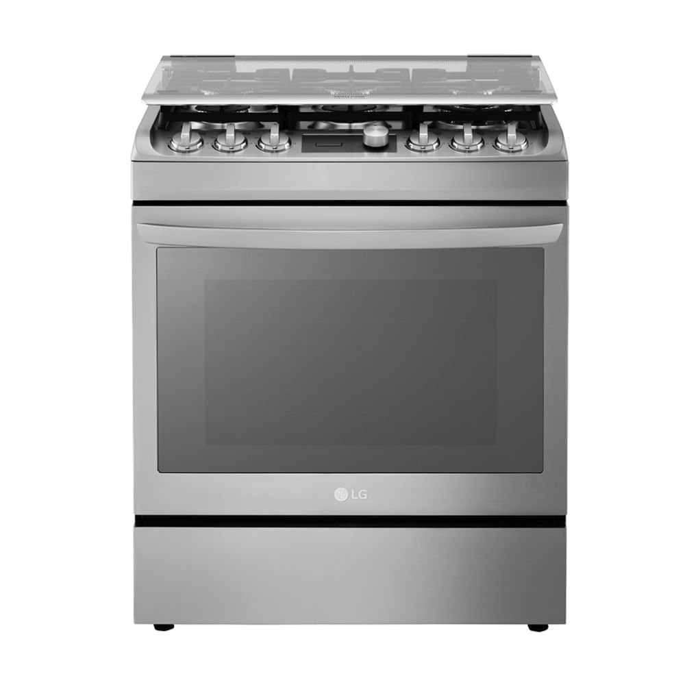 Cocina a Gas LG RSG315T con 6 Hornillas Plateada | Oechsle.pe - Oechsle