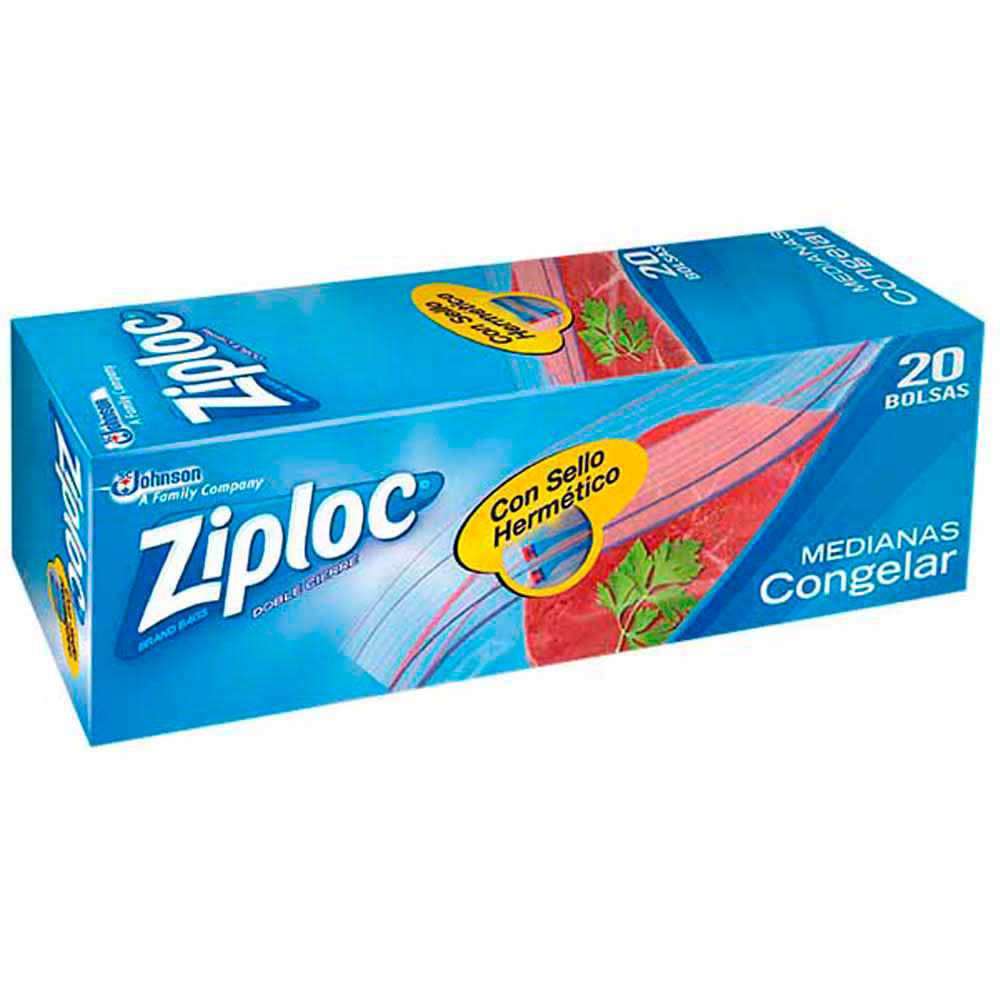 Bolsas conservadoras ZIPLOC Para congelar Paquete 20Un