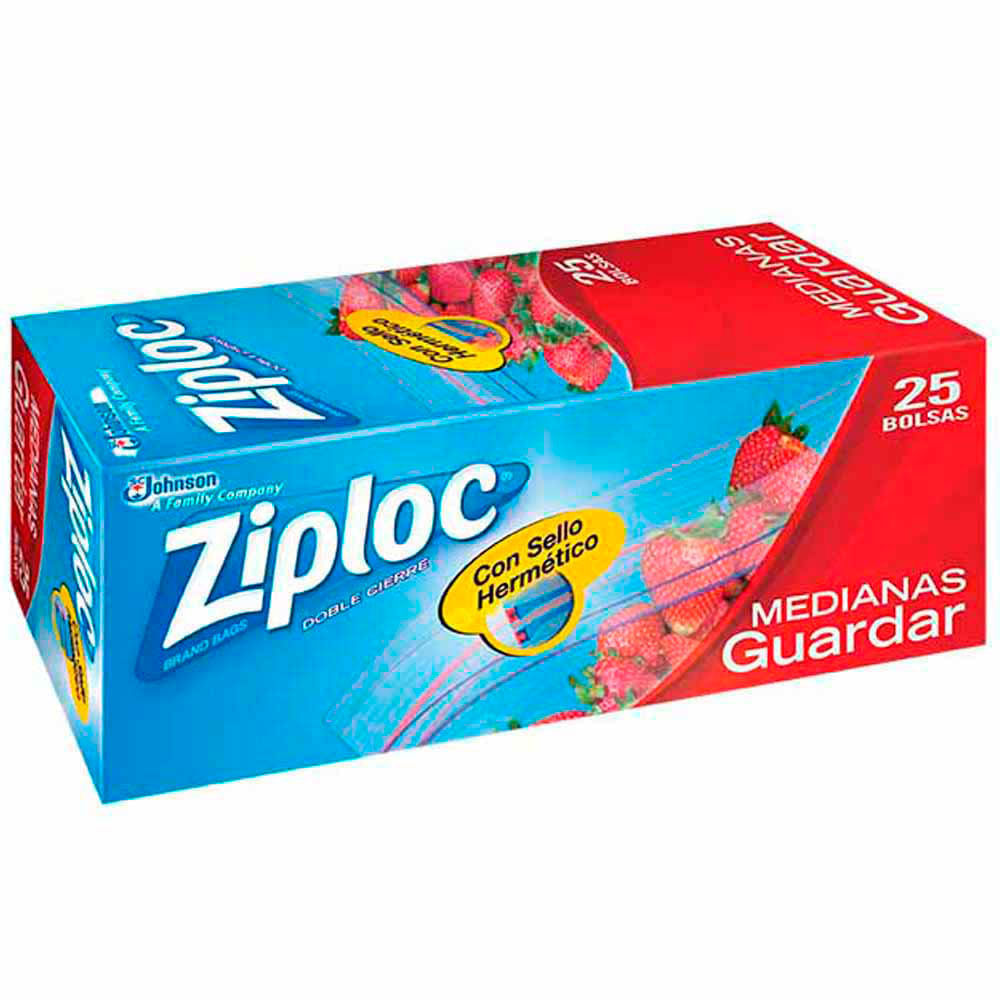 Bolsa para Guardar ZIPLOC Paquete 25un
