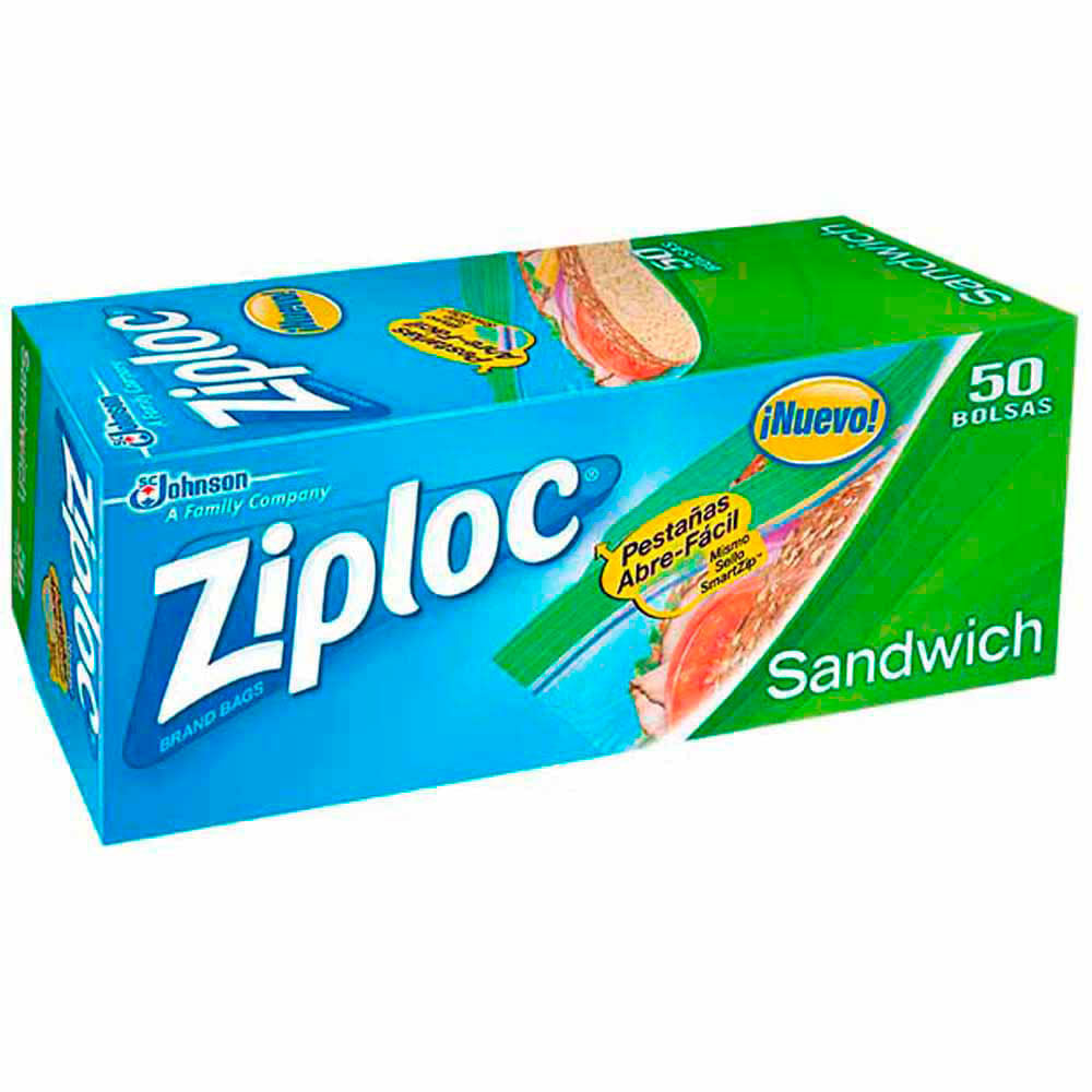 Bolsa para Sandwich ZIPLOC Paquete 50un
