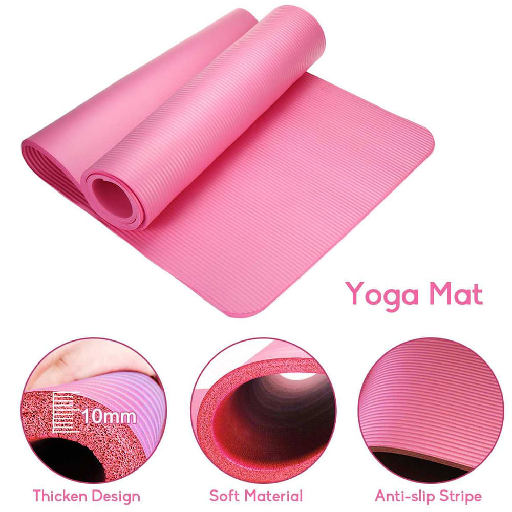 Mat De Yoga Pilates Y Ejercicios 61x173 Cm Con Diseño 6mm GENERICO