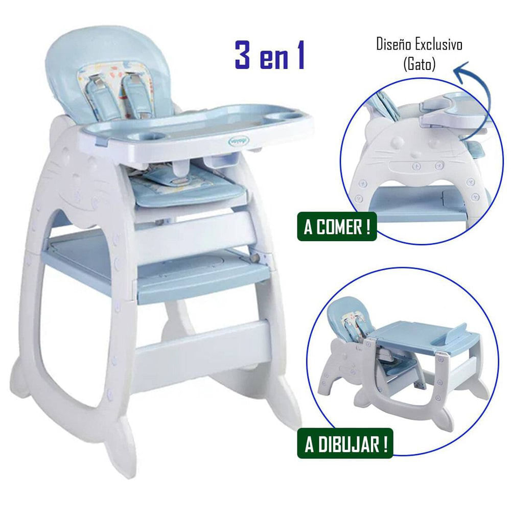 silla de comer 3 en 1
