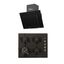 Cocina Glassy 4 Hornillas Negro + Campana 8651 SM Negro