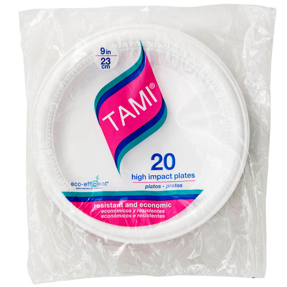 Plato DARNELL PERU Blanco 23cm Paquete 20un