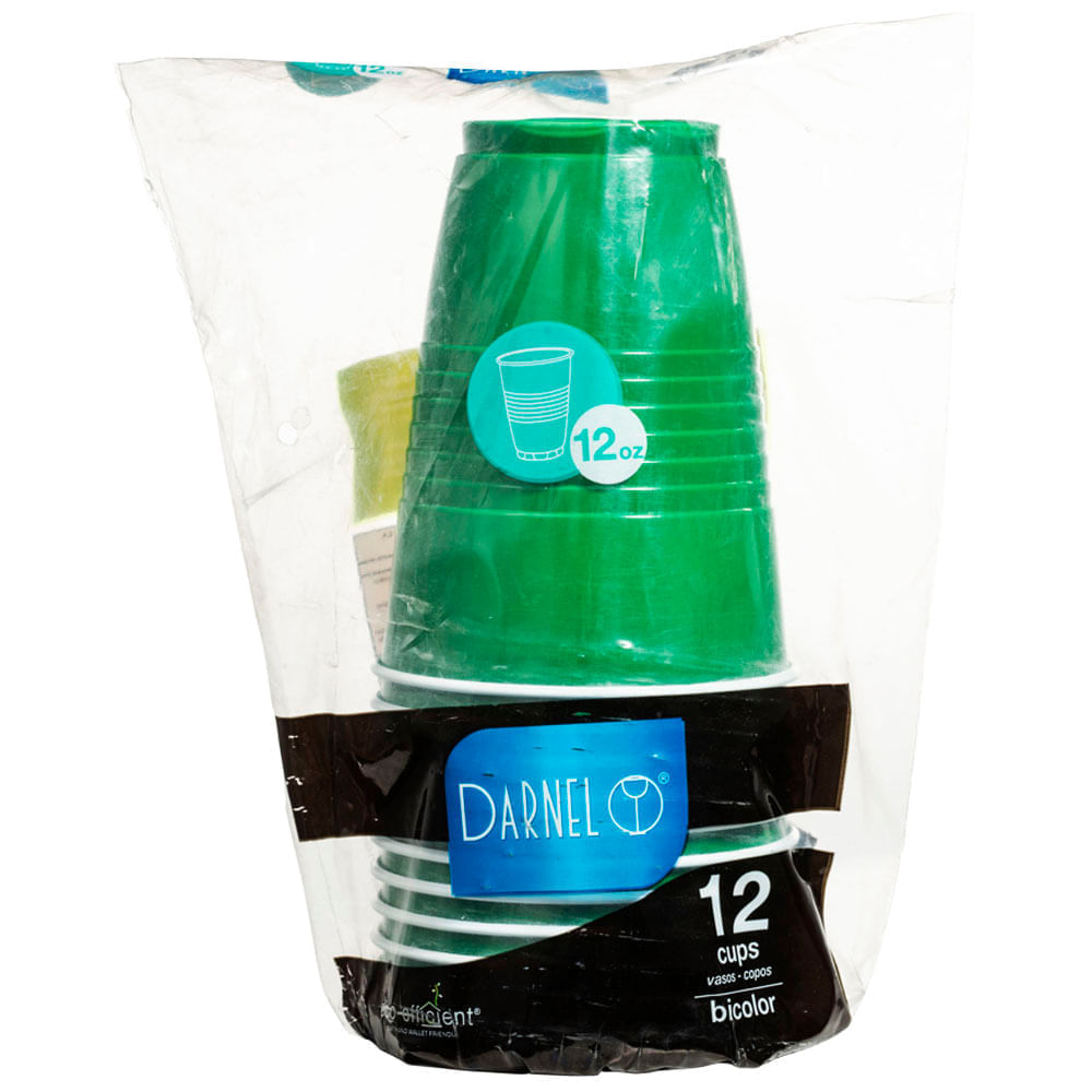 Vaso DARNEL Verde Vivo 12 Oz Paquete 12un