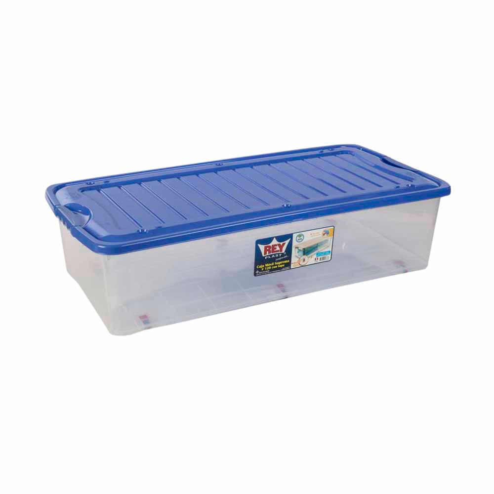 Caja Plástica REYPLAST 120 Suprema Con Tapa (Modelos aleatorios)
