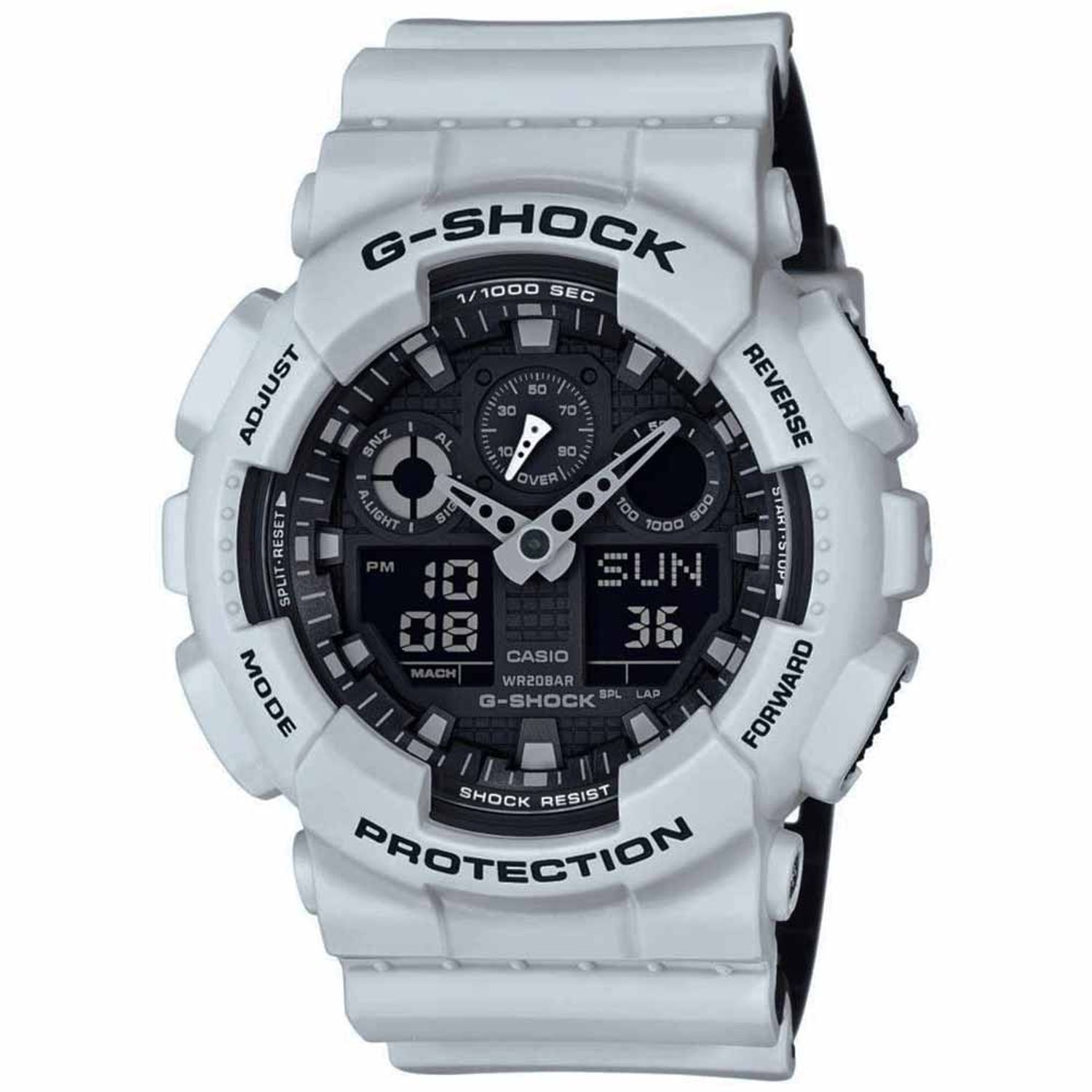 Casio G-Shock de hombre antimagnético sumergible 200 metros en color blanco  — Miralles Arévalo Joyeros