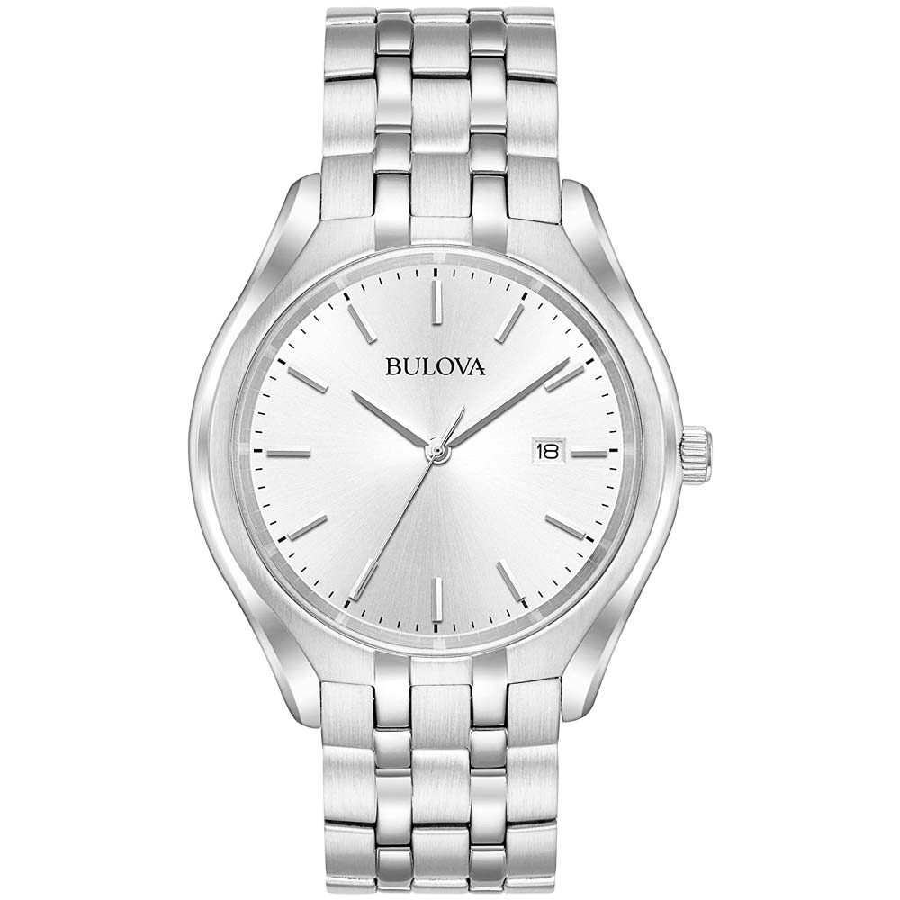 Reloj Bulova 96B264 Para Hombre Fecha Acero Inoxidable Plateado Blanco |  Oechsle - Oechsle