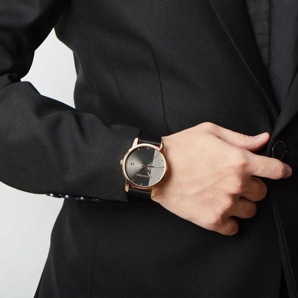 Reloj Calvin Klein City K2G2G6C3 Suizo Para Hombre Correa de Cuero Acero  Inoxidable Oro Rosado | Oechsle - Oechsle