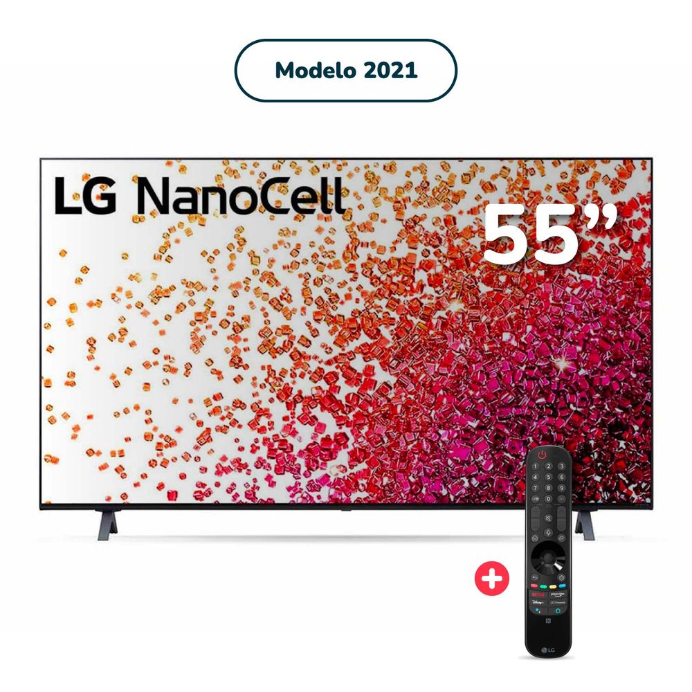 Televisor LG NanoCell 4K ThinQ AI 55"" 55NANO75 2021