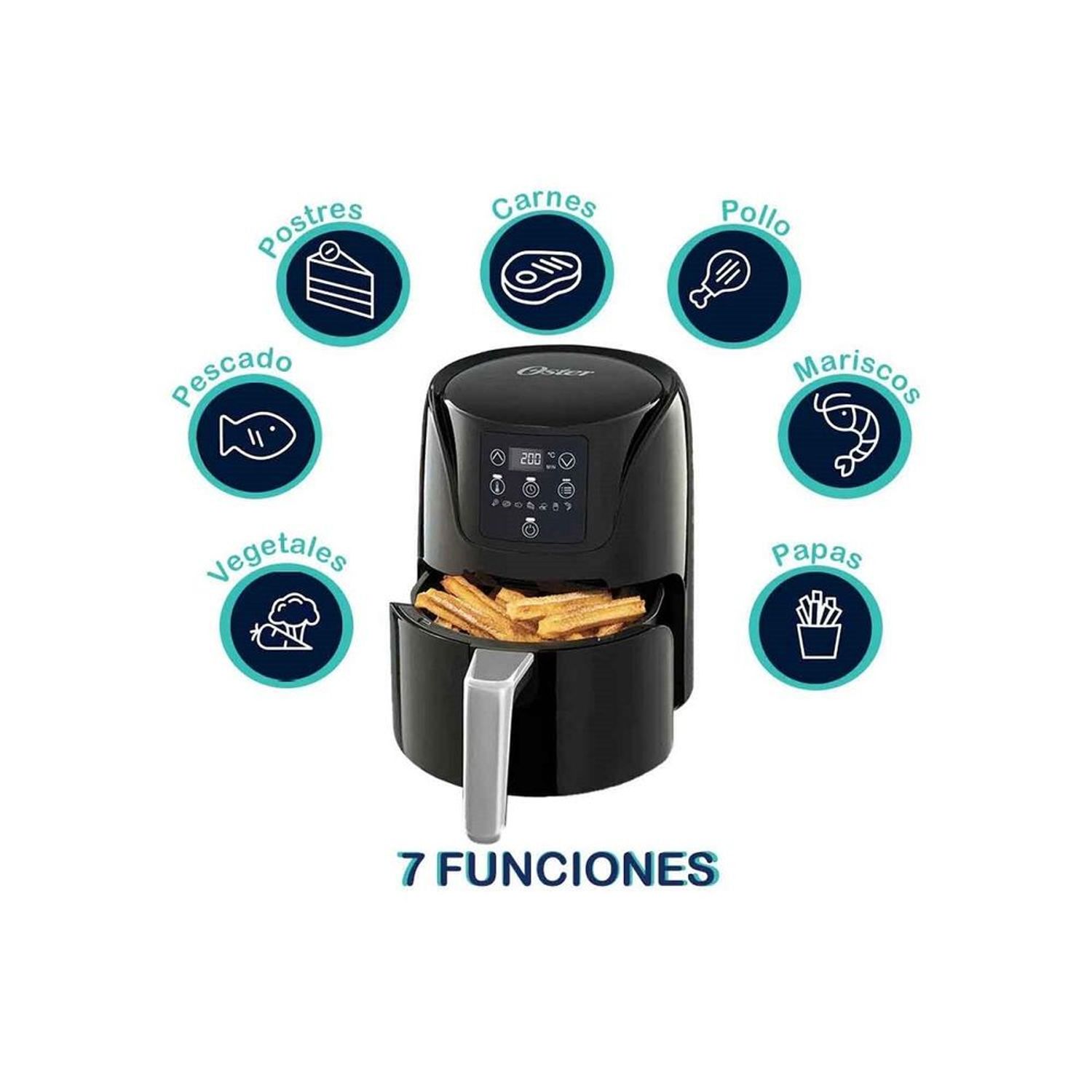 Freidora de Aire Digital Oster CKSTAF18D 1.8 Lt -Negro | Oechsle - Oechsle freidora de aire 1.8 lt digital oster ckstaf18d