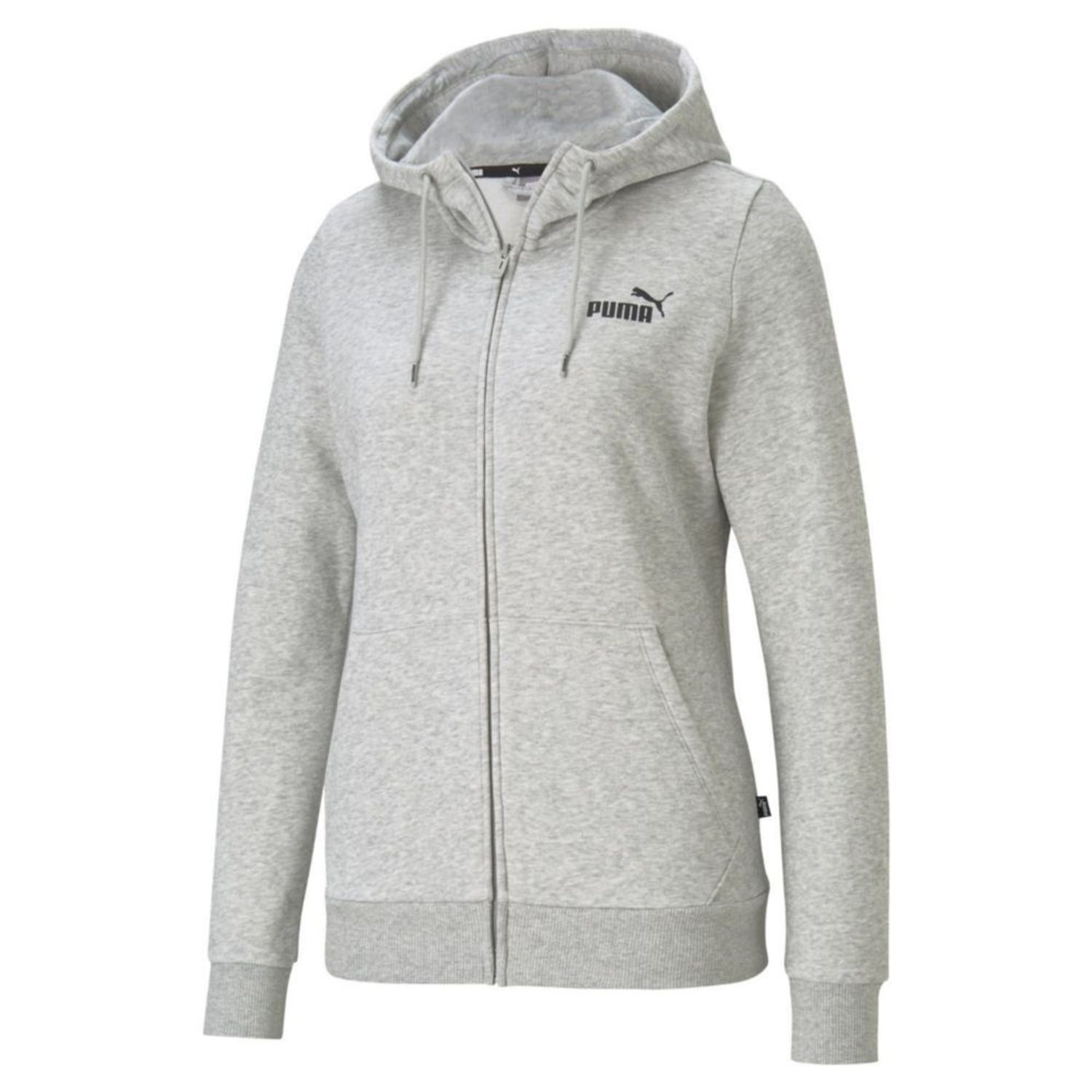 Polera Puma Mujer Ess Small Logo Full-Zip Gris | Oechsle.pe - Oechsle