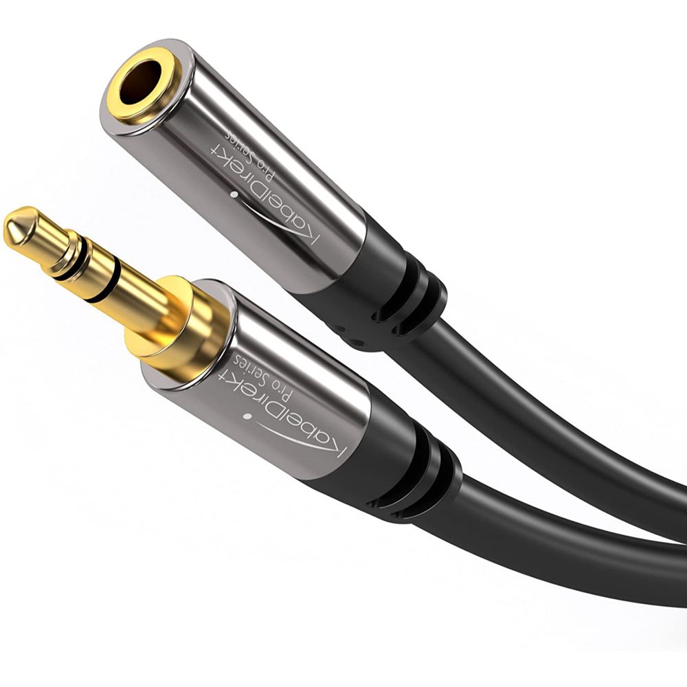 Cable de Extensión de Audio KabelDirekt Estéreo Macho a Hembra 3.5mm