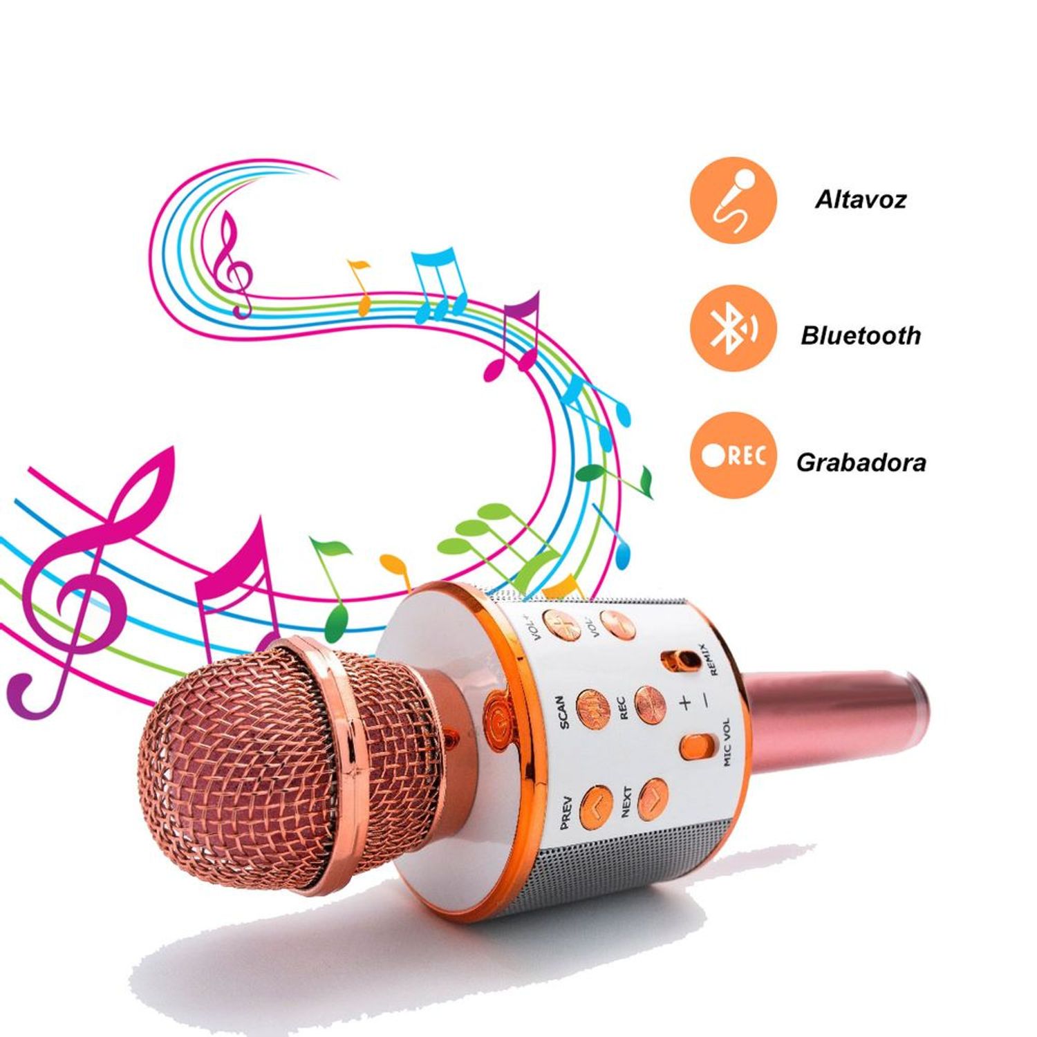 Opiáceo creencia Inclinado Micrófono Karaoke Bluetooth Inalámbrico | Oechsle - Oechsle