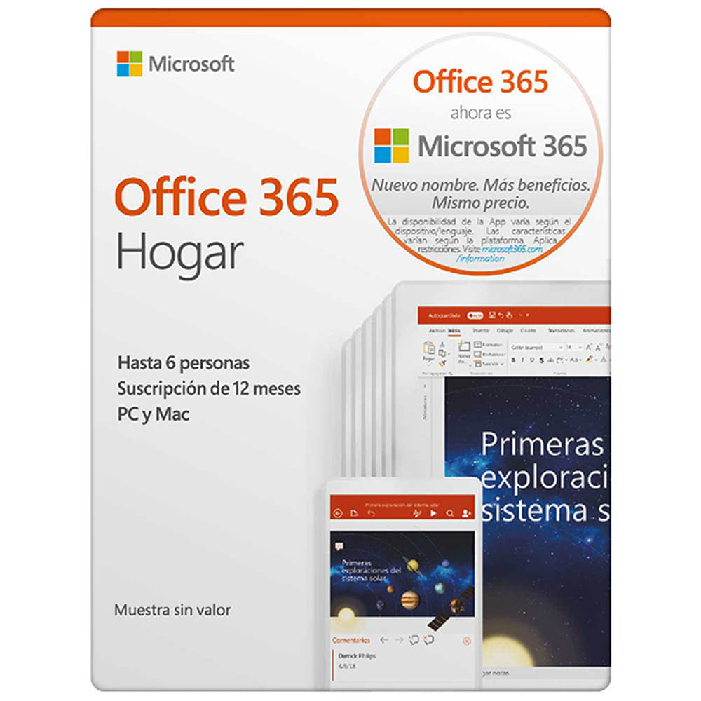 Software MICROSOFT Office 2019 Hogar y Estudiante - Oechsle