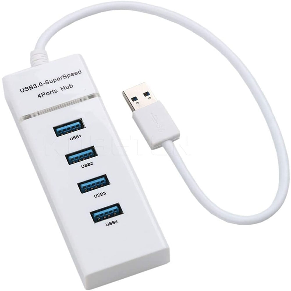 Adaptador Multipuerto 3.0 USB HUB 4 Puertos Alta Velocidad Pc Laptop