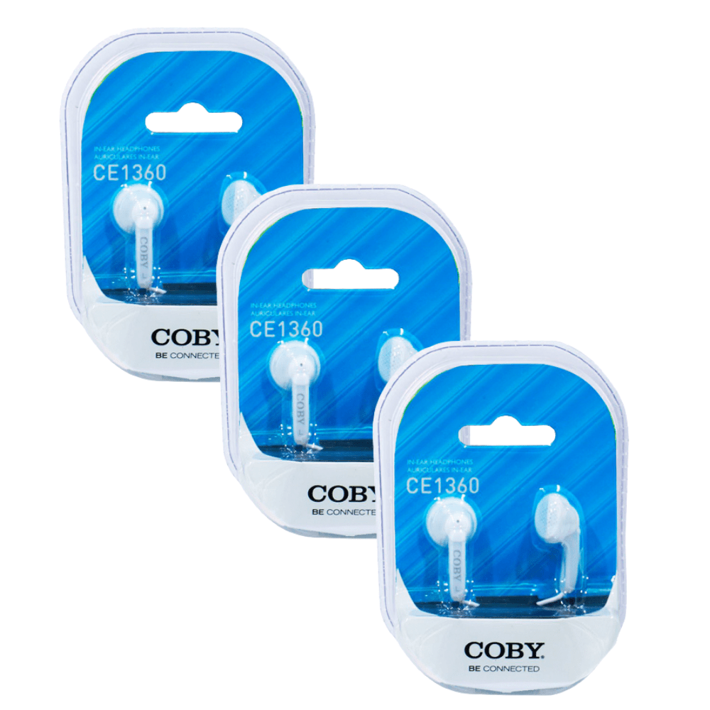 Audífono Coby CE1360 de Pastillas Blanco