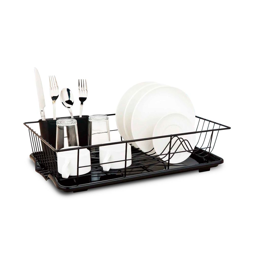 Escurridor de Platos Arezzo Record 1052590004 de 11 Platos Negro