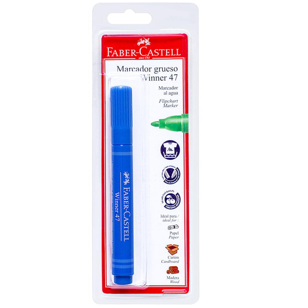 Marcador FABER CASTELL 47 Azul