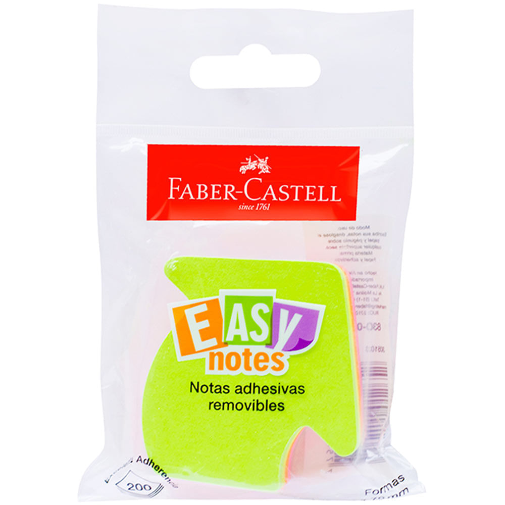 Notas Adhesivas FABER CASTELL Easy Notes 200 Hojas