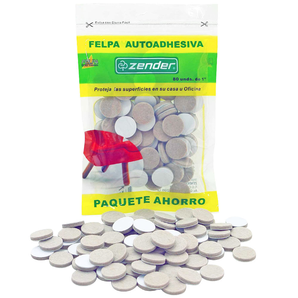 Felpa Paquete de Ahorro ZENDER 1""x80un