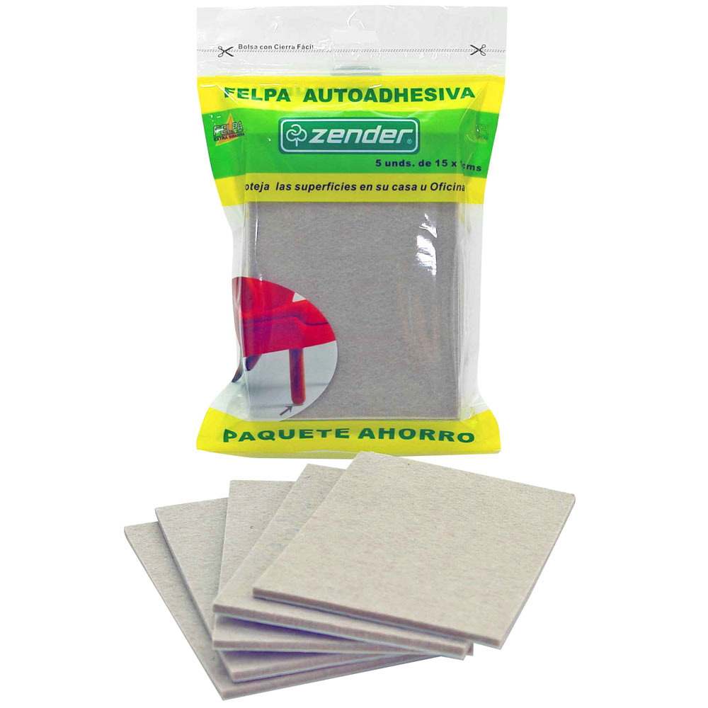 Felpa Paquete de Ahorro ZENDER 15x11cm 5un