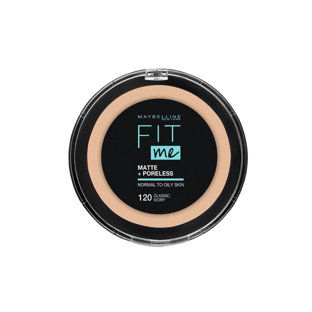 Polvo Fit Me Matte + Poreless 0.30 Fl Oz Tono 120 Classic Ivory Maybelline