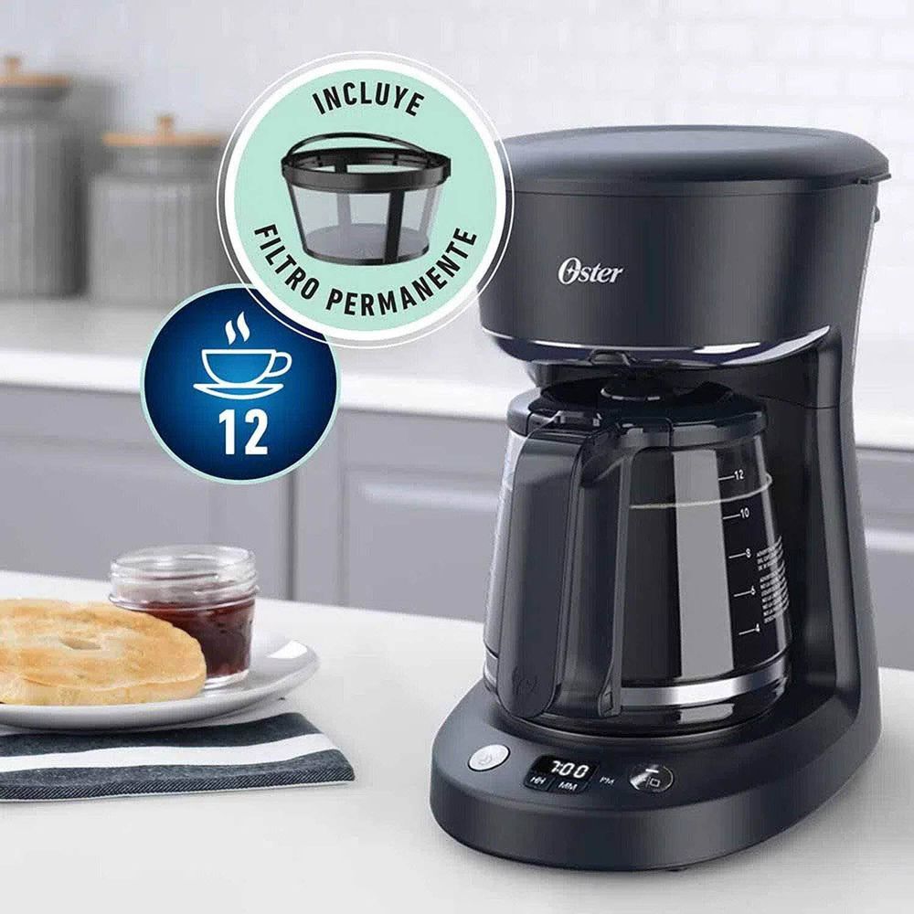 Cafetera Programable Oster BVSTDCP12B 12 Tazas | Oechsle - Oechsle