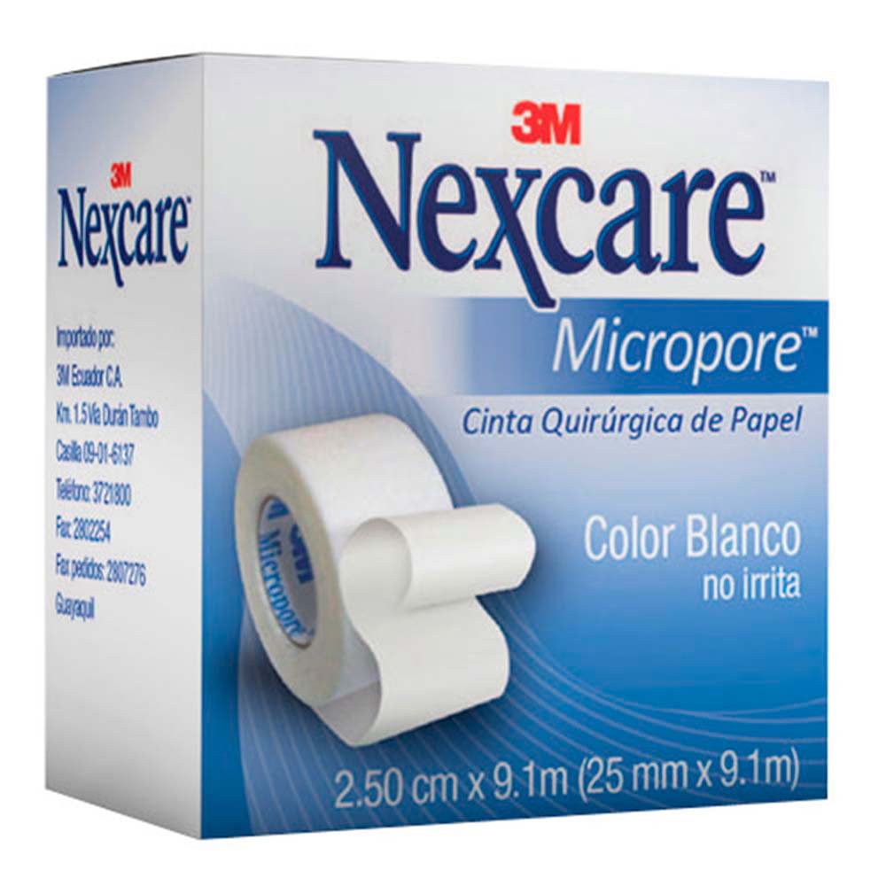 3m Nexcare Sensitive Tape Esparadrapo Hipoalergico 1 Unidad 5 M X 2,5 Cm  Color Carne