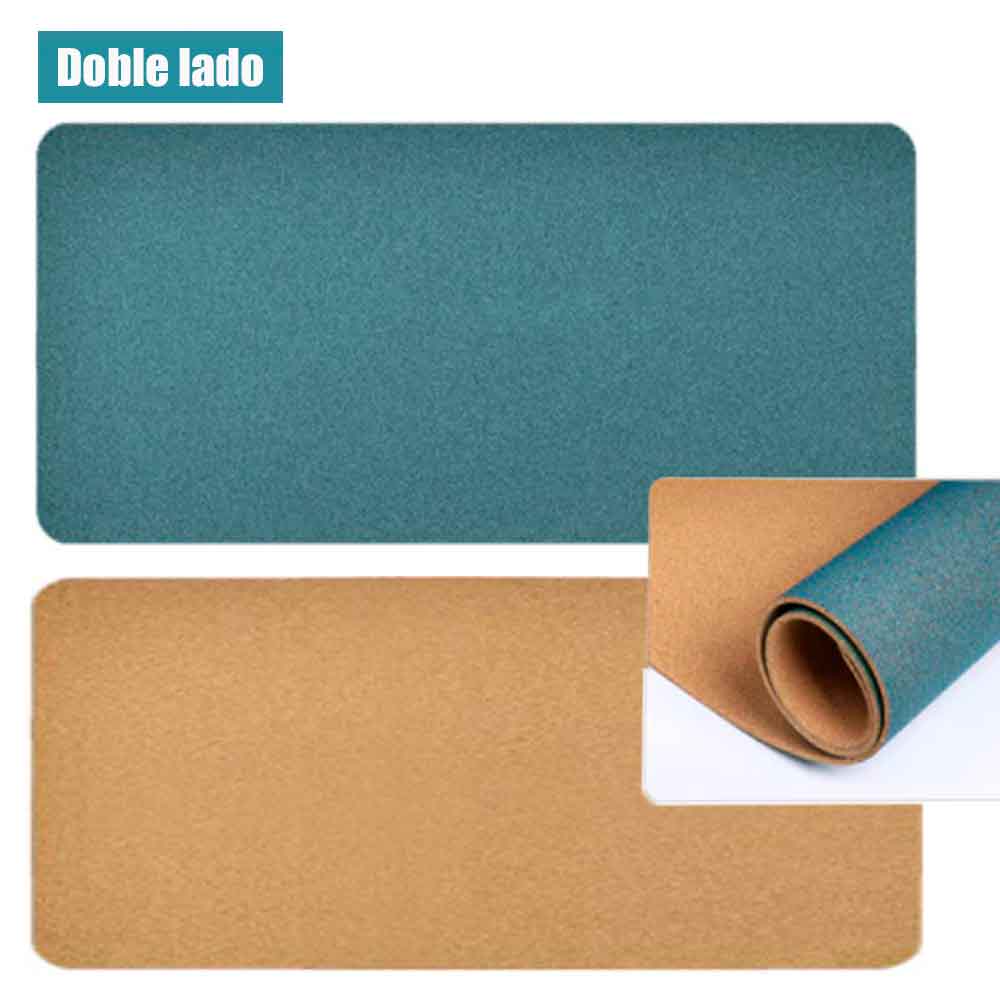 MousePad Impermeable Mouse Teclado Doble Cara Antideslizante 62 x 30cm Marrón/Verde