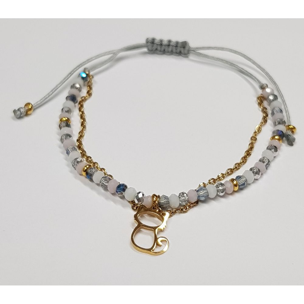 Pulsera Penélope Victoria Hilo Gris