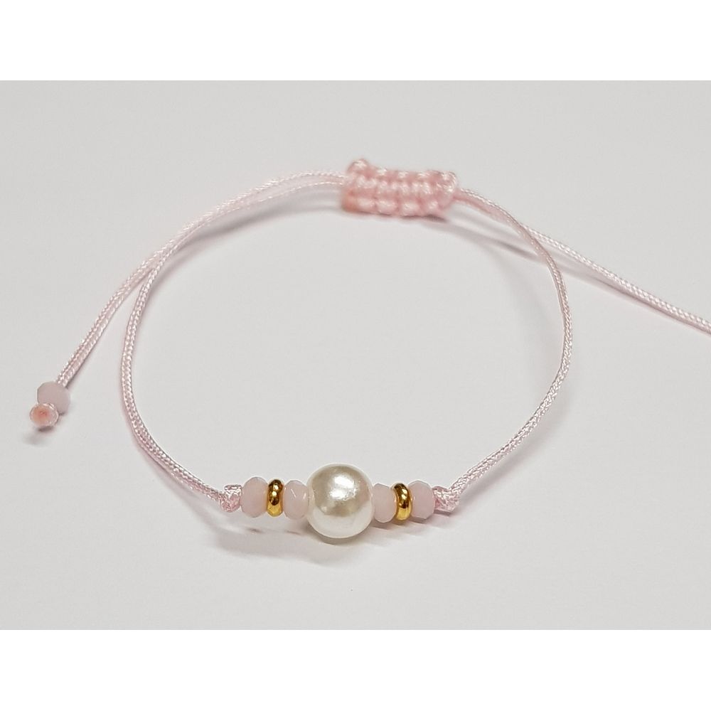 Pulsera Penélope Mati Perla Rosado