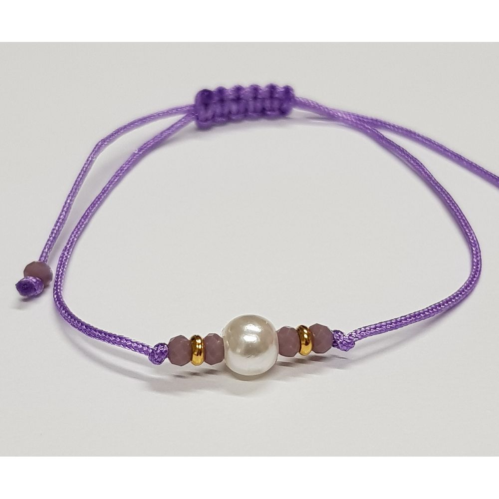 Pulsera Penélope Mati Perla Morado