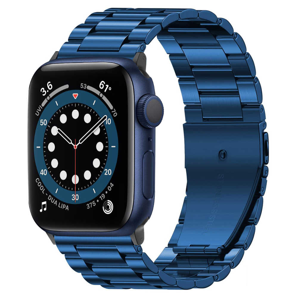 Correa de Acero Inoxidable para Apple Watch 42/44 mm Azul