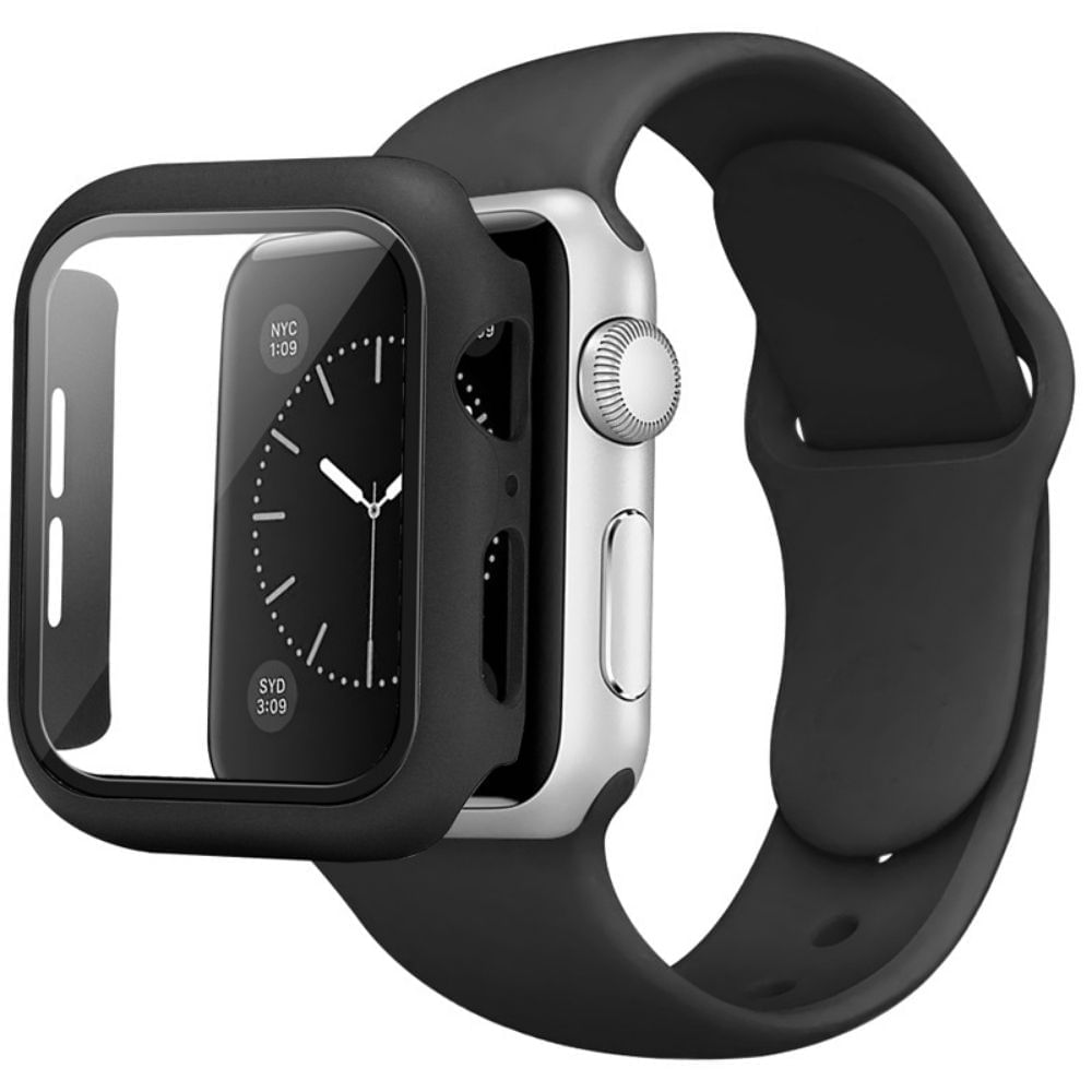 Kit Correa + Case + Mica para Compatible con Apple Watch 38 mm Mod 1