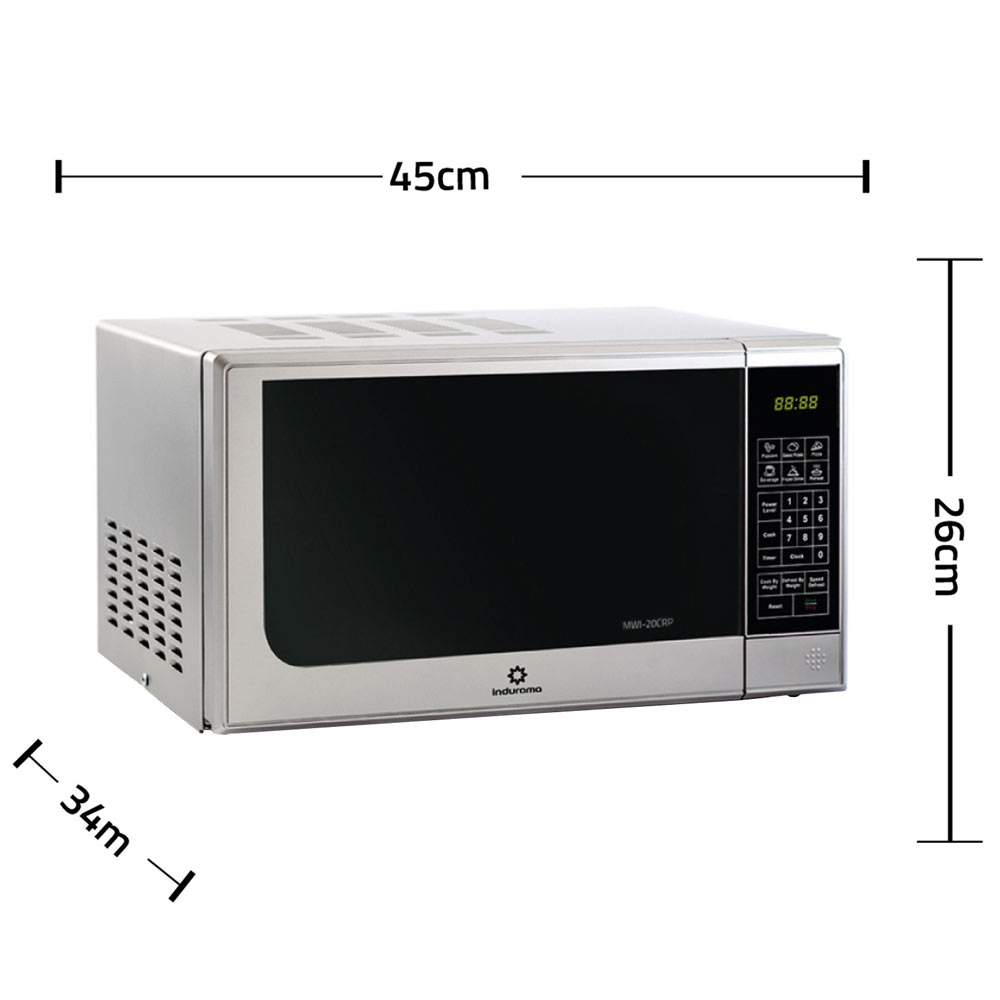 Horno Microondas INDURAMA 20L MWI-20CRP Plateado - Oechsle