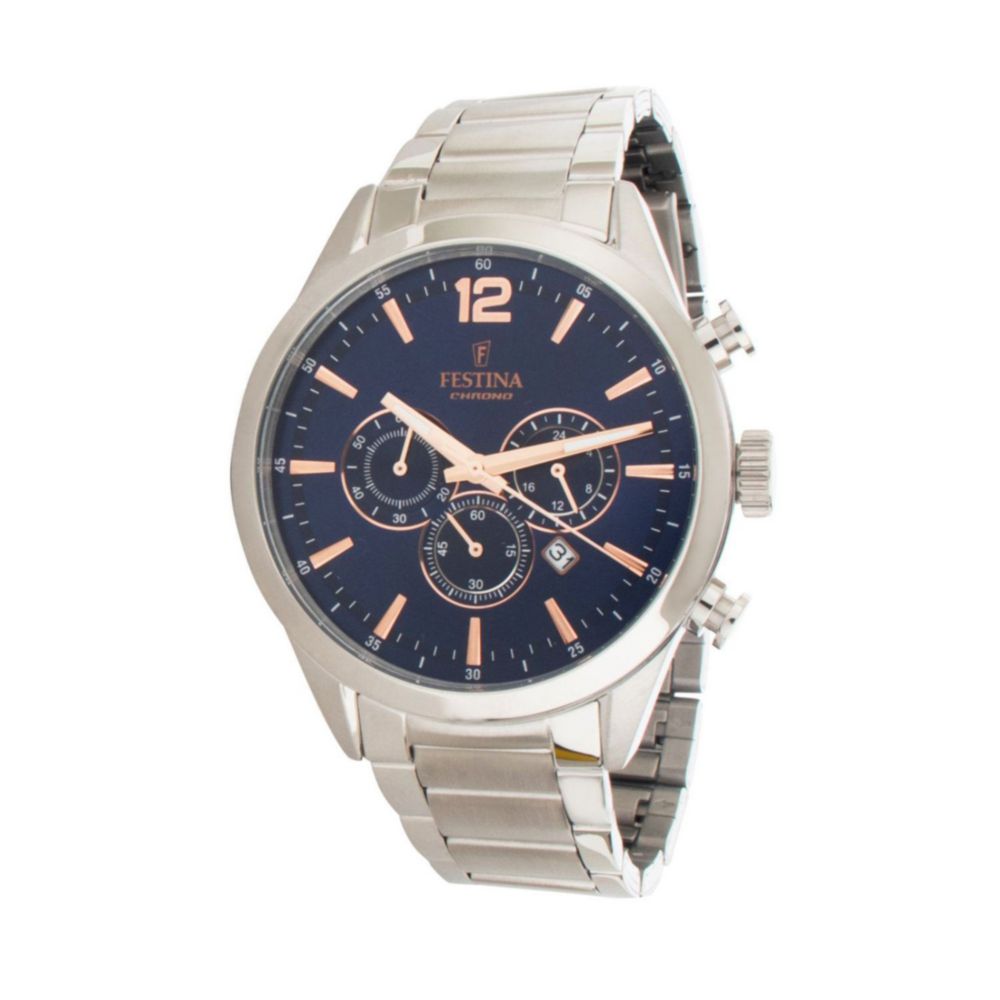 Festina Orologio Uomo F20343/9 - Cronografo In Acciaio Inox, Quarzo, Vetro Minerale, Impermeabile 5 Bar