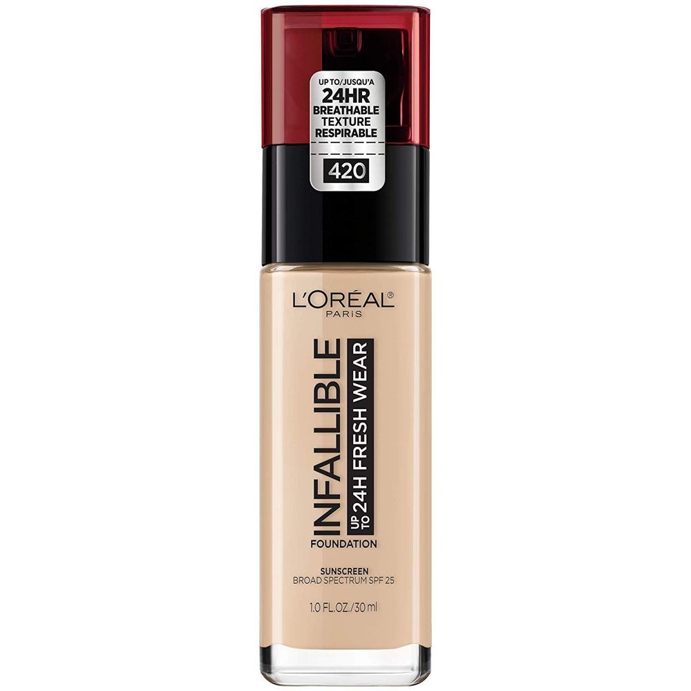 Base Loreal Infallible 24HR de Larga Duración tono 420 True Beige 30 ML