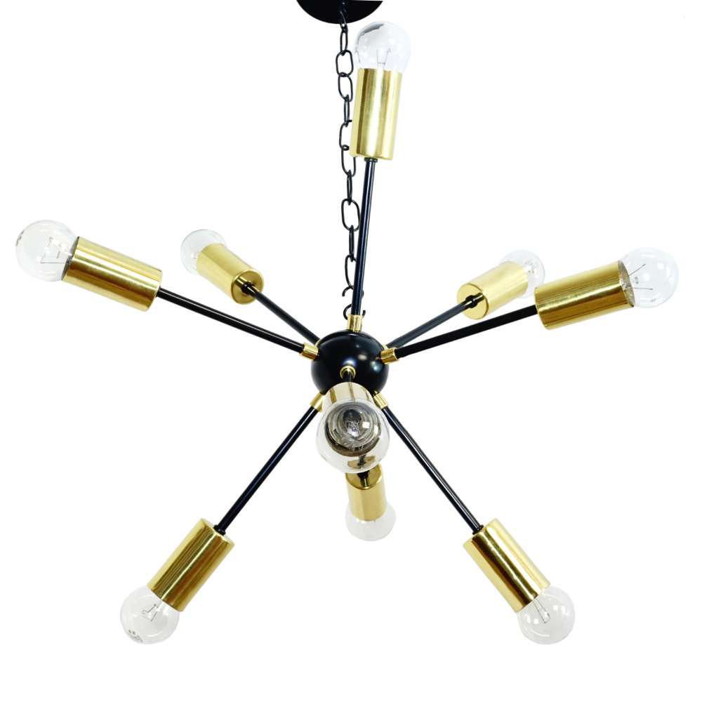 Lámpara De Techo Erizo 9 Luces Metal