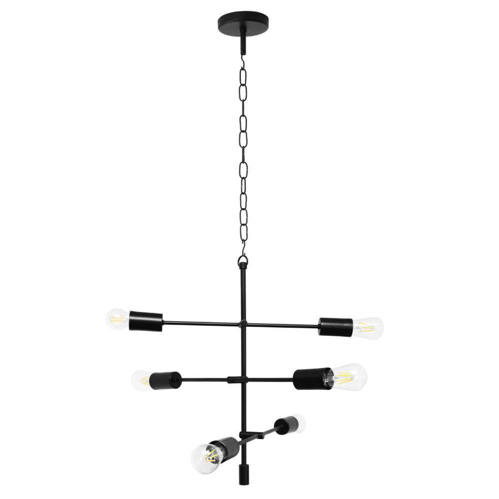 Lámpara De Techo Milano Dirigible Negro